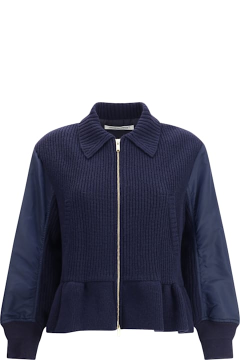 Undercover Jun Takahashi Kids Undercover Jun Takahashi Bomber Jacket With Wool Inserts