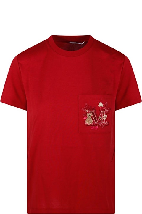 أدوات منزلية Max Mara Logo Embellished Crewneck T-shirt