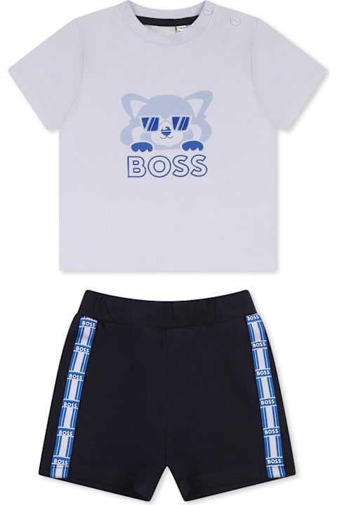 Homeware Hugo Boss Multicolor Suit For Baby Boy With Panda