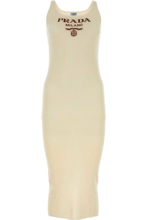 Prada Ivory Silk Dress