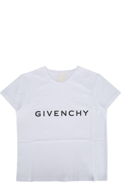 Givenchy لـ بنات Givenchy Logo-printed Crewneck T-shirt