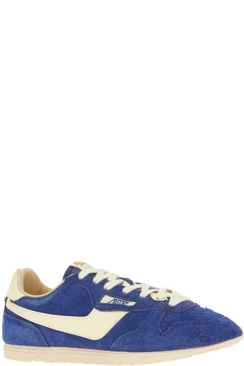 Autry Shoes for Women Autry Blue Suede Windspin Sneakers