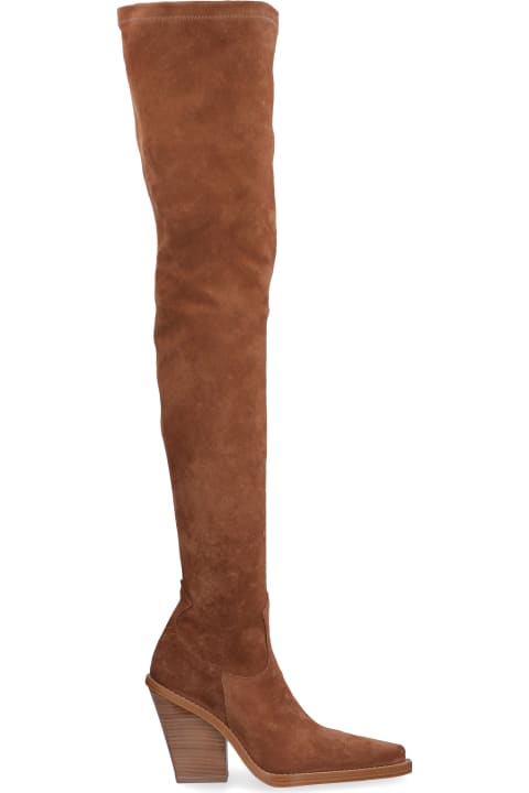 Fashion for Women Paris Texas Stretch Suede Over The Knee Boots