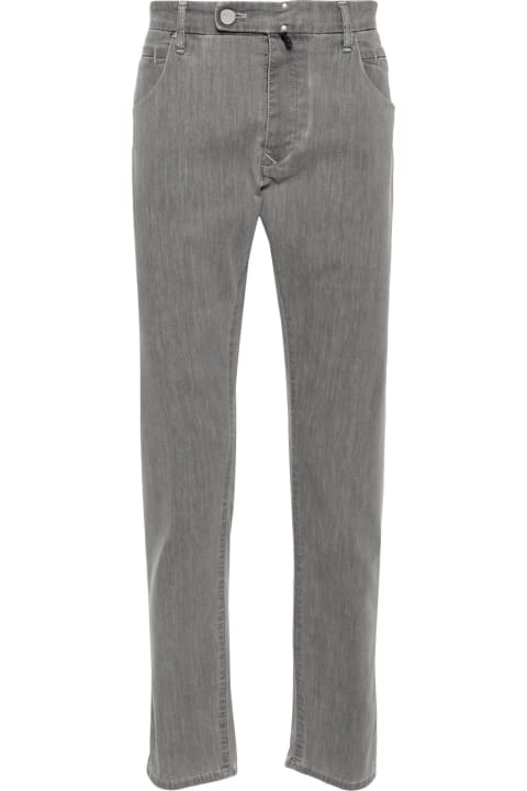 Incotex Clothing for Men Incotex Medium Grey Cotton Blend Denim Jeans