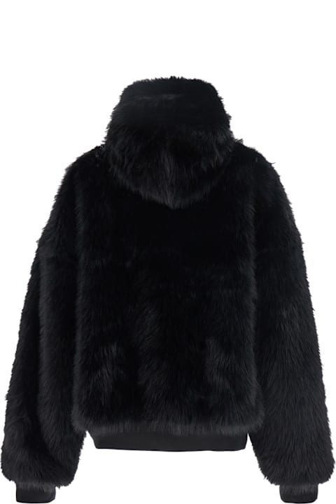 Balenciaga Womenのセール Balenciaga Ski Zip Up Hoodie Fake Fur Look