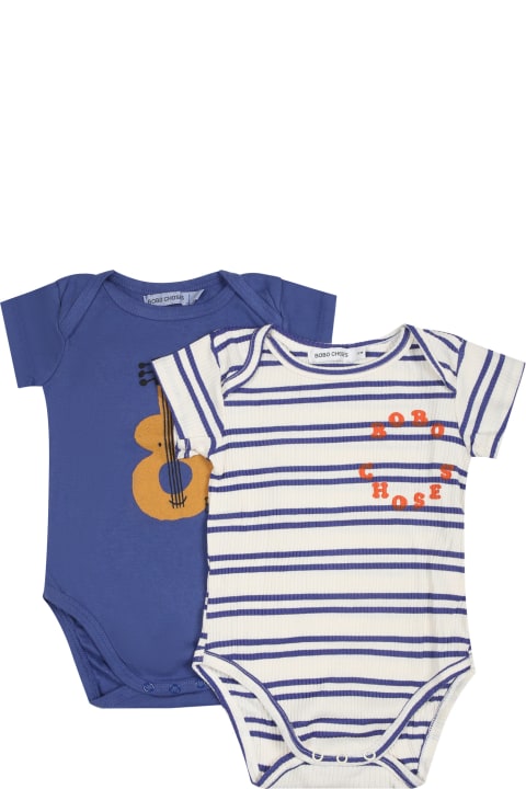 Bodysuits & Sets for Baby Boys Bobo Choses Multicolor Set For Babykids With Guitar And Logo
