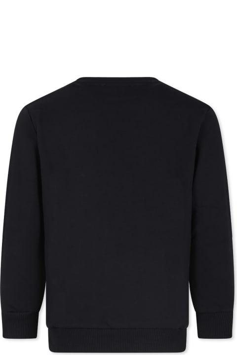 Fashion for Boys Balmain Black Sweatshirt For Kids With Logo