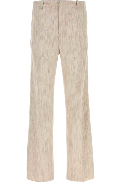 Homeware Bottega Veneta Melange Sand Viscose Blend Pant