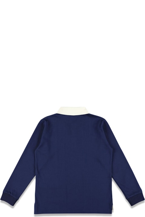 Gucci T-Shirts & Polo Shirts for Girls Gucci J L/s Polo/ Wintery Nt Sky/ Mc/mx
