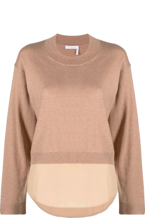 See by Chloé Sweaters for Women See by Chloé Cotton And Wool Sweater