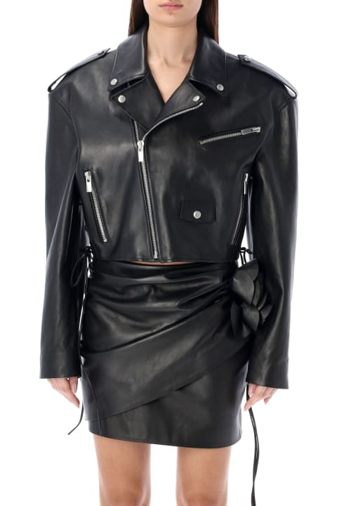 Magda Butrym Coats & Jackets for Women Magda Butrym Leather Biker Jacket