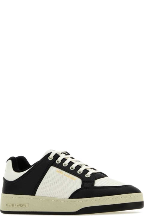 Shoes for Men Saint Laurent Two-tone Leather Sl/61 Sneakers
