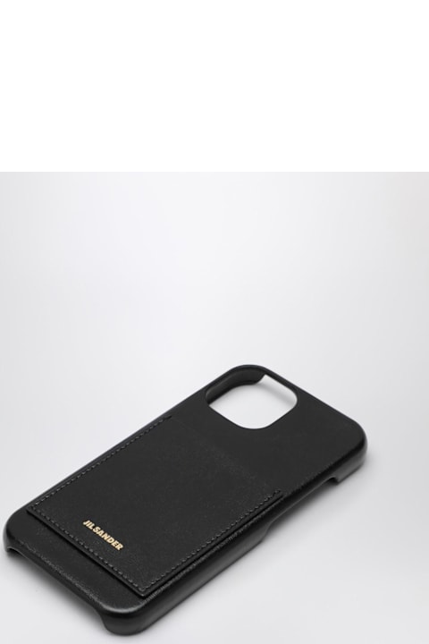 ウィメンズ デジタルアクセサリー Jil Sander Black Iphone 15 Pro Cover With Logo