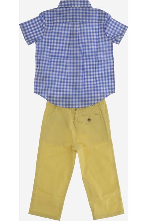 ベビーボーイズ Polo Ralph Laurenのボディスーツ＆セットアップ Polo Ralph Lauren Cotton Outfit Set
