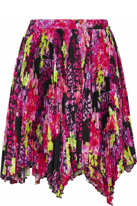 Versace Clothing for Women Versace Printed Pleated Skirt