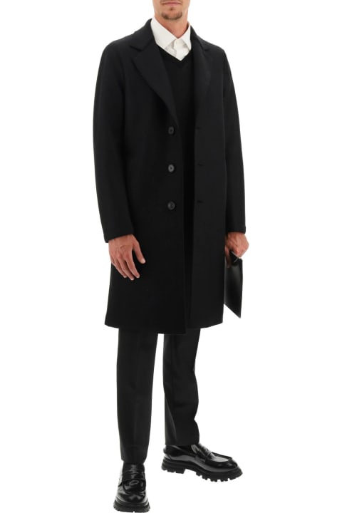 Boxy Coat In Pressed Wool