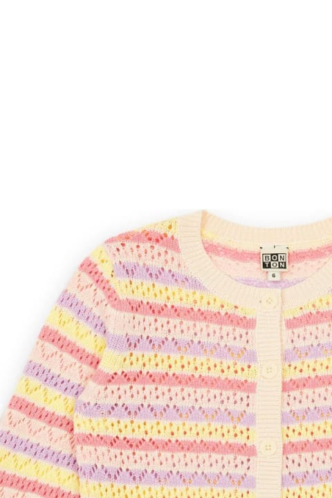 Bonton Sweaters & Sweatshirts for Girls Bonton Cardigan Multicolor