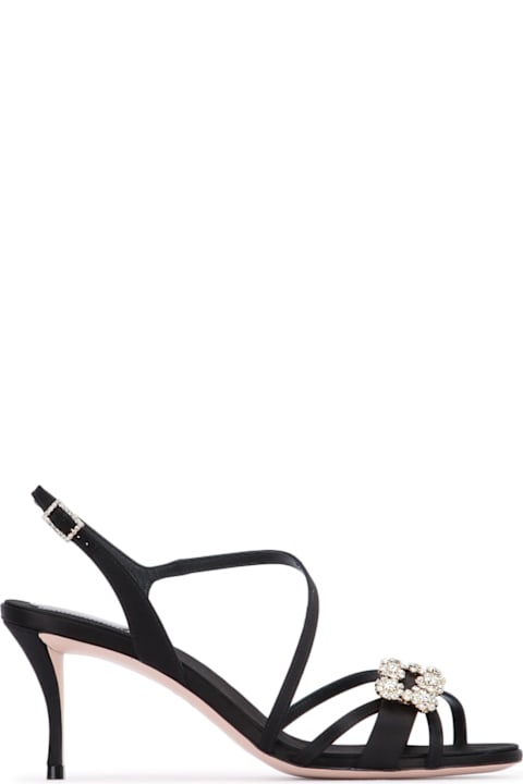 Roger Vivier Mini Flower Strass Sandal 65