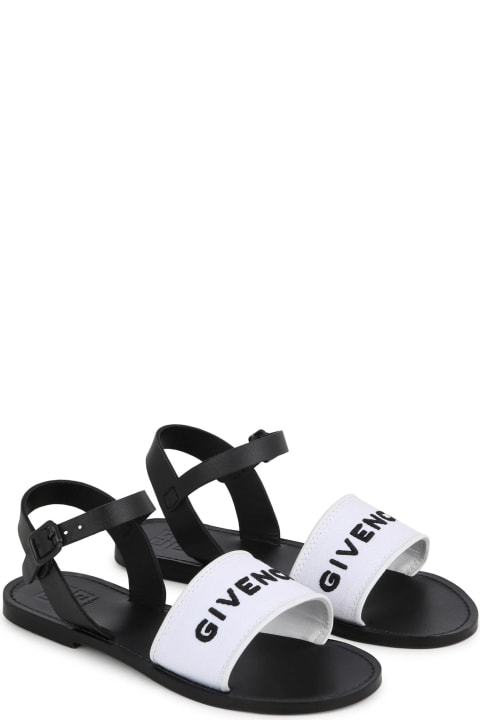 Givenchy Shoes for Girls Givenchy Sandals With Logo Embroidery