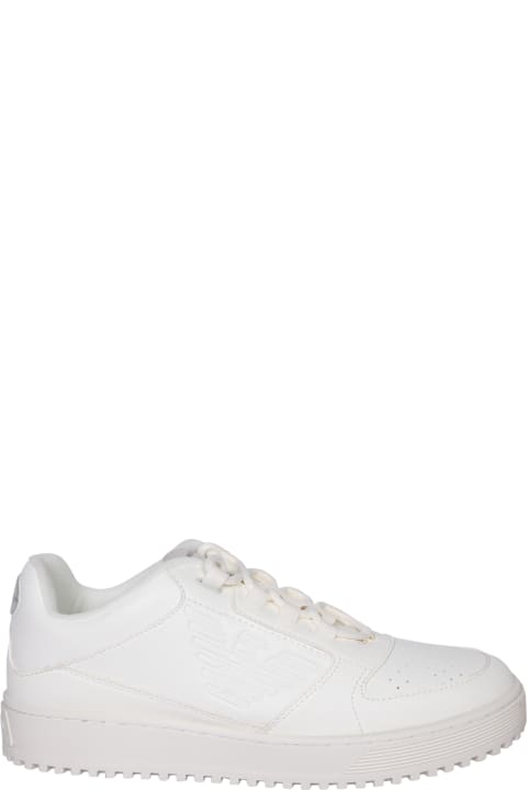 ウィメンズ Emporio Armaniのスニーカー Emporio Armani Logo White Sneakers