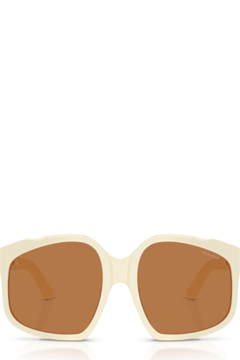 【送料&関税込】Miu Miu 0mu A07s Ombre 21d90q - White Milk S Miu Miu MU A07S 21D90Q White Milk Sunglasses for Woman