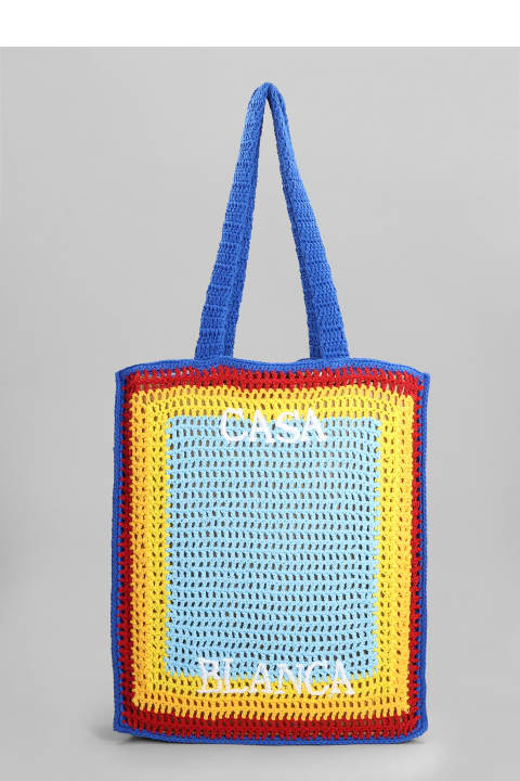 Tote In Blue Cotton