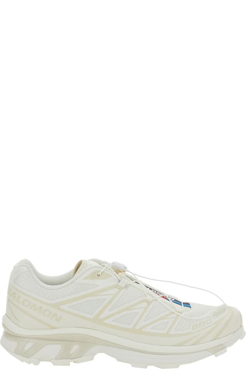 أدوات منزلية Salomon 'xt-6 S/lab' White Sneakers With Drawstring In Mesh And Tech Fabric