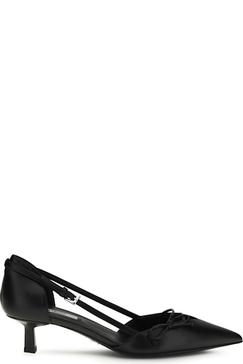 Prada Side-cut Leather Pumps