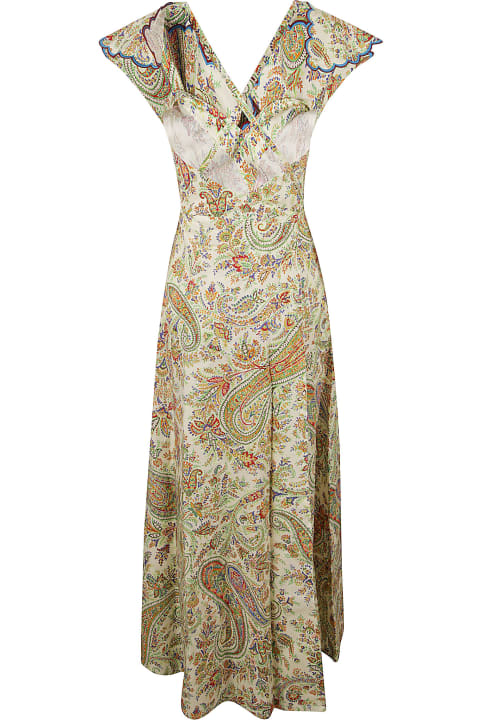Homeware Etro Paisley Print Back Cross Strap Dress