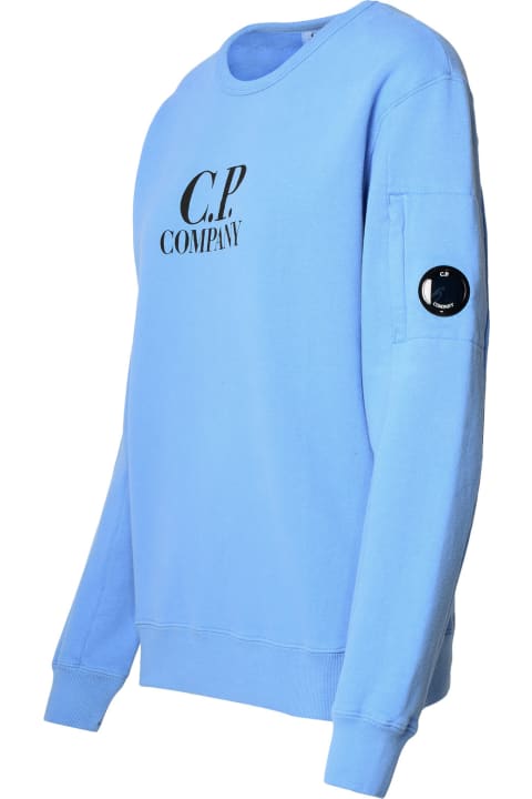 C.P. Company Kids C.P. Company Light Blue Cotton Sweatshirt