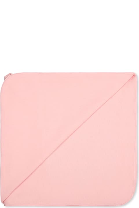 Accessories & Gifts for Baby Boys Moschino Pink Blancket For Baby Girl With Teddy Bear