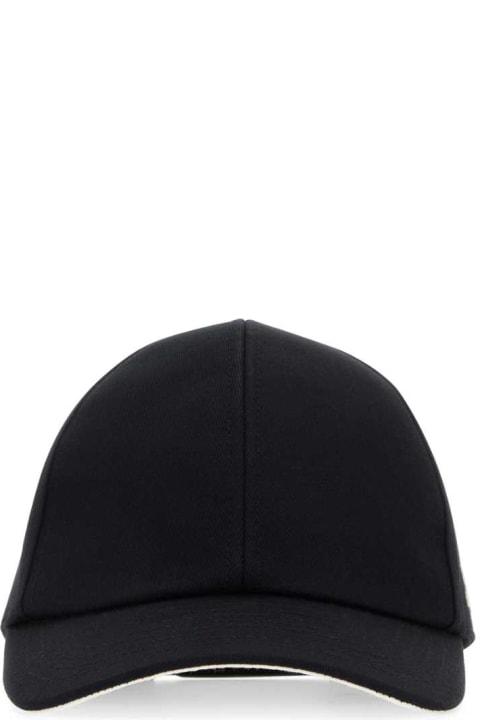Hats for Women Courrèges Black Cotton Baseball Cap