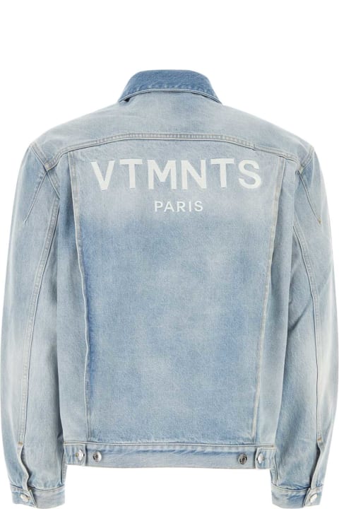 メンズ VTMNTSのコート＆ジャケット VTMNTS Light-blue Denim Paris Jacket