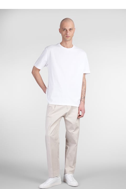 Low Brand ملابس علوية لـ القسم الرجالي Low Brand B240 T-shirt In White Cotton