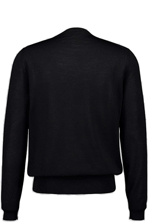 Alexander McQueen for Men Alexander McQueen Skull Embroidered Knitted Jumper