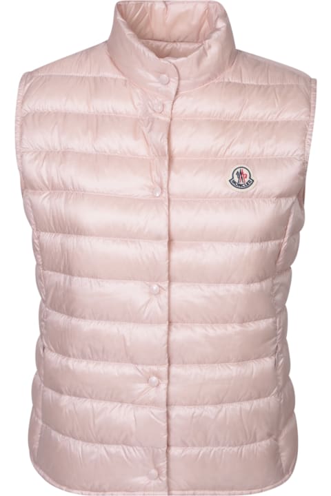 Coats & Jackets for Women Moncler Liane Pink Waistcoat