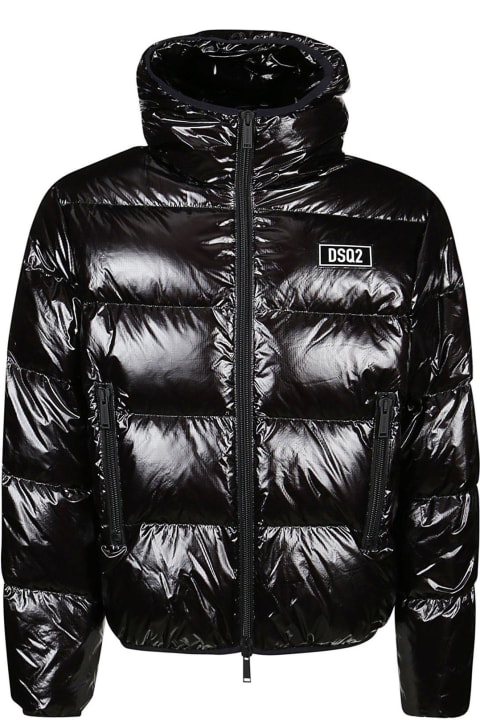 Fashion for Men Dsquared2 Logo Patch Padded Down Jacket