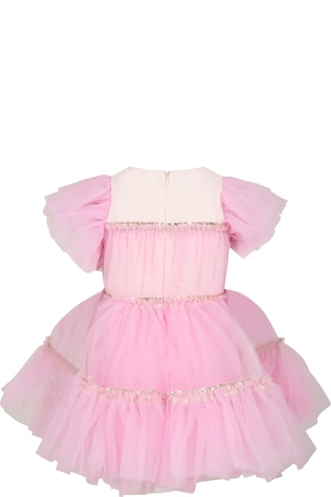 Billieblush Kids Billieblush Pink Tulle Dress For Girl