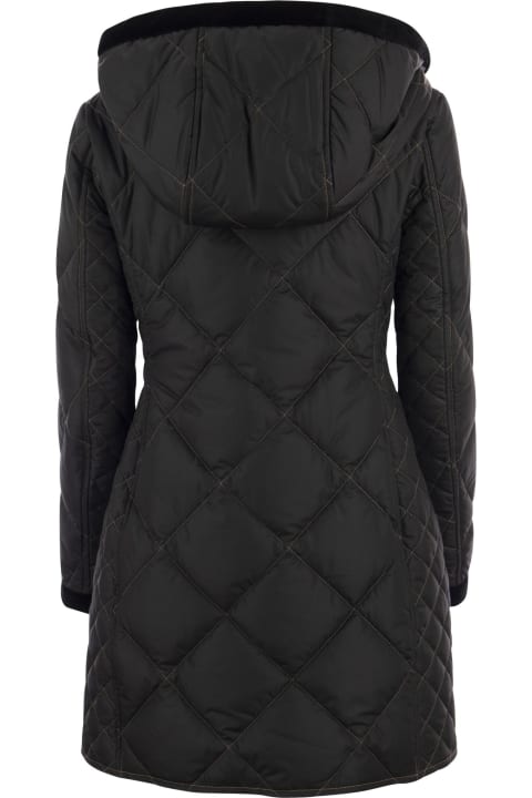 Fashion for Women Fay Virginia Quilted Coat With Hood