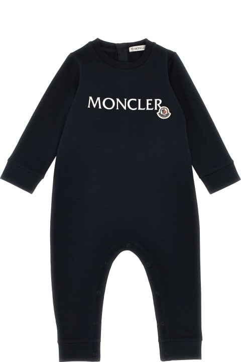 Sale for Baby Boys Moncler Logo Print Bib