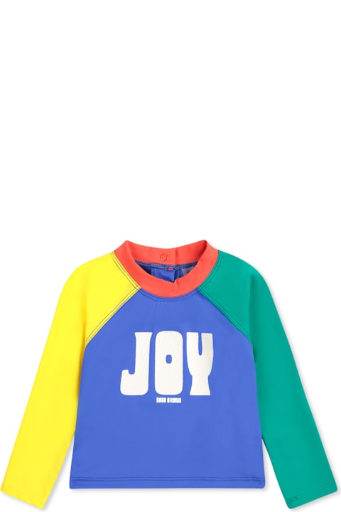 Bobo Choses T-Shirts & Polo Shirts for Women Bobo Choses Anti Uv Multicolor T-shirt For Boy With Writing