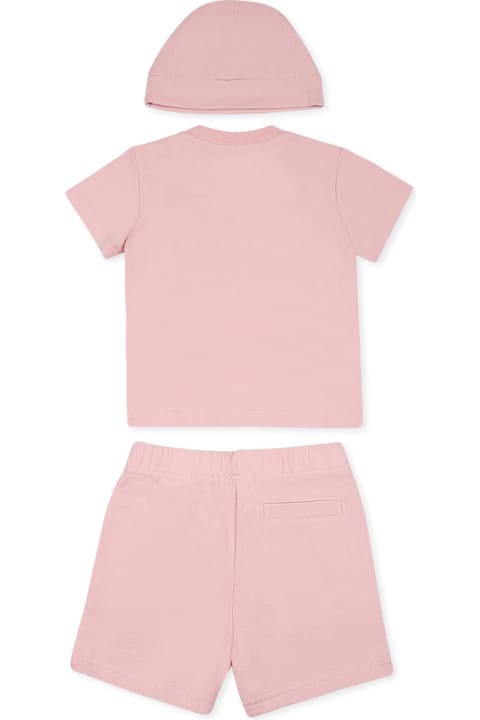 أدوات منزلية Palm Angels Pink Birth Set For Baby Girl With Logo