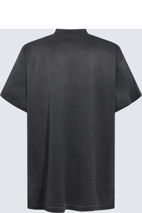 Balenciaga ملابس علوية لـ السيدات Balenciaga Black Cotton T-shirt