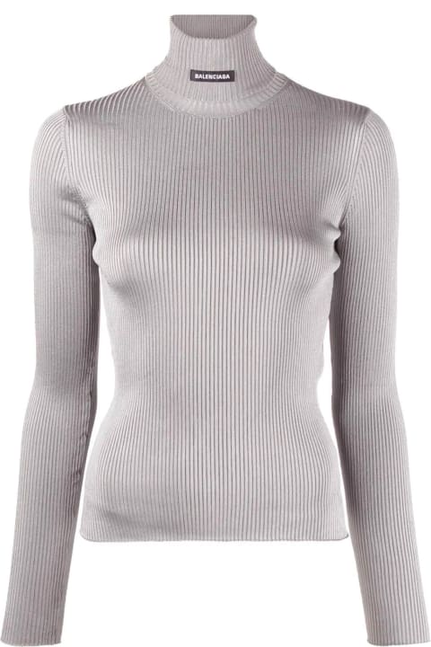 Balenciaga Sale for Women Balenciaga Ribbed Turtleneck Sweater