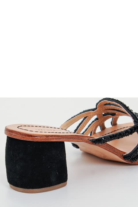 Sandalo Cuts Beads Sandal