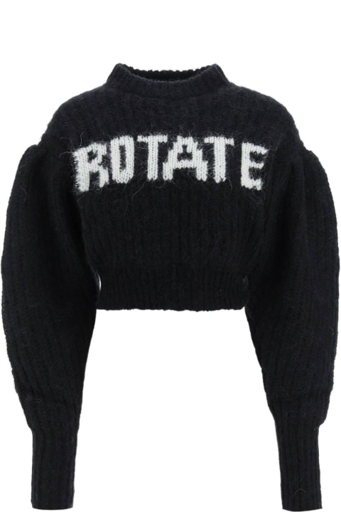 Rotate by Birger Christensen Sweaters for Women Rotate by Birger Christensen Wool And Alpaca Sweater With Logo