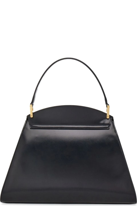 Fashion for Women Ferragamo Black Calfskin Geometric Handbag (m)