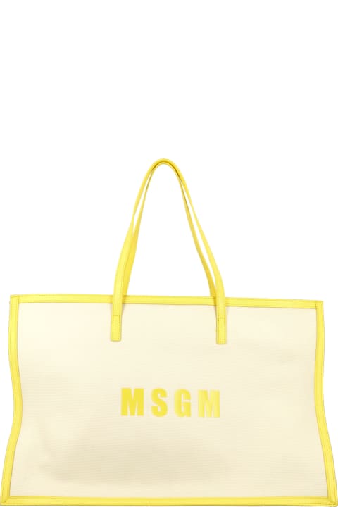 MSGM for Kids MSGM Logo Tote Bag
