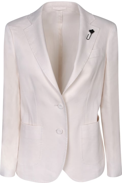 Lardini Coats & Jackets for Women Lardini Lardini Beige Linen And Viscose Jacket