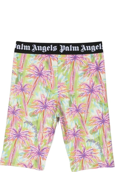 Palm Angels Bottoms for Girls Palm Angels Multicolor Leggings Girl .